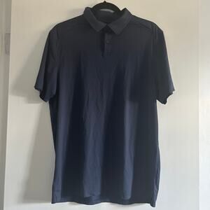 Rhone Men’s Performance Polo Shirt Navy Blue Size M Italian Fabric